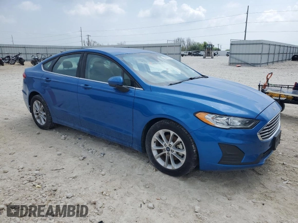 2020 Ford Fusion SE with VIN 3FA6P0HD5LR168627, listed as a Copart auction lot 50019085 with 36,537 mi miles and Salvage Title. Bid and sale history available at DreamBid. Image 4.