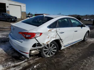 2016 Hyundai Sonata 2.4L Sport with VIN 5NPE34AF5GH380408, listed as a Copart auction lot 45174545 with 76,732 mi miles and Salvage Title. Bid and sale history available at carsss.com. Image 3.