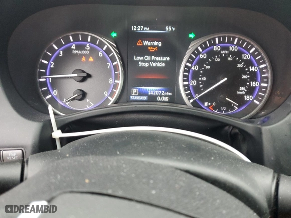 2017 Infiniti Q60 3.0t Premium with VIN JN1EV7EK9HM362541, listed as a Copart auction lot 43375065 with 142,072 mi miles and Salvage Title. Bid and sale history available at carsss.com. Image 9.