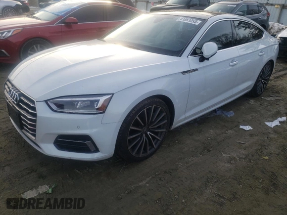 2018 Audi A5 Sportback Prestige z VIN WAUCNCF59JA062993, wystawiony jako Copart lot #41951095 z przebiegiem 70 238 mil mil oraz Szkoda całkowita • Salvage title. Historia ofert i sprzedaży dostępna na DreamBid. Obrazek 1.