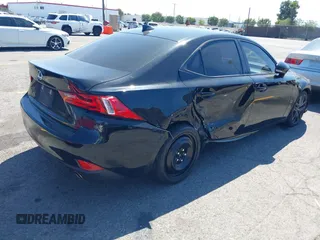 2015 Lexus IS 250 with VIN JTHBF1D25F5082214, listed as a IAAI auction lot 41981824 with 112,115 mi miles. Bid and sale history available at carsss.com. Image 4.