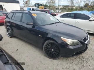 2006 BMW 5 Series 530xi with VIN WBANN73516CN00101, listed as a Copart auction lot 75355904 with 121,893 mi miles and Salvage Title. Bid and sale history available at carsss.com. Image 4.