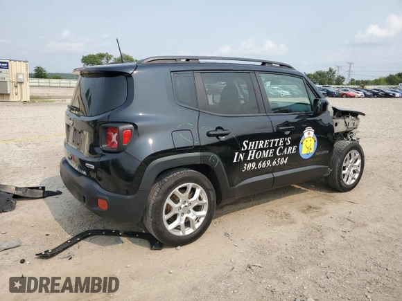2018 Jeep Renegade Latitude z VIN ZACCJABB9JPH63600, wystawiony jako Copart lot #58851605 z przebiegiem 121 781 mil mil oraz Szkoda całkowita • Salvage title. Historia ofert i sprzedaży dostępna na DreamBid. Obrazek 3.