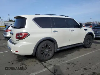 2018 Nissan Armada Platinum with VIN JN8AY2NF5J9332619, listed as a Copart auction lot 86775504 with 93,510 mi miles and Salvage Title. Bid and sale history available at carsss.com. Image 3.