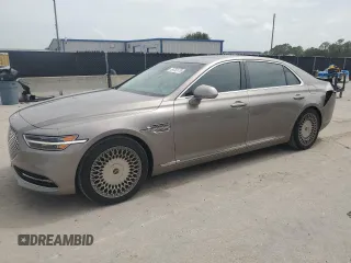 2021 Genesis G90 Ultimate z VIN KMTF54PH0MU085193, wystawiony jako Copart lot #59753175 z przebiegiem 27 934 mil mil oraz Szkoda całkowita • Salvage title. Historia ofert i sprzedaży dostępna na DreamBid. Obrazek 1.
