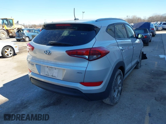 2017 Hyundai Tucson SE with VIN KM8J3CA46HU524316, listed as a IAAI auction lot 41742758 with 50,140 mi miles. Bid and sale history available at carsss.com. Image 4.