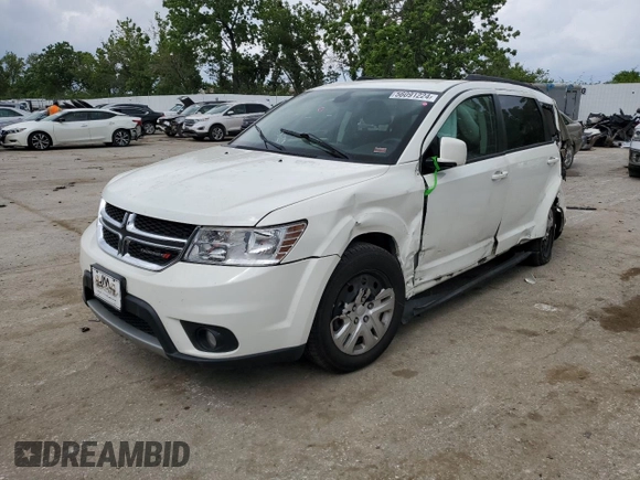 2019 Dodge Journey SE z VIN 3C4PDCBB5KT821359, wystawiony jako Copart lot #56091224 z przebiegiem 68 709 mil mil oraz Szkoda całkowita • Salvage title. Historia ofert i sprzedaży dostępna na DreamBid. Obrazek 1.