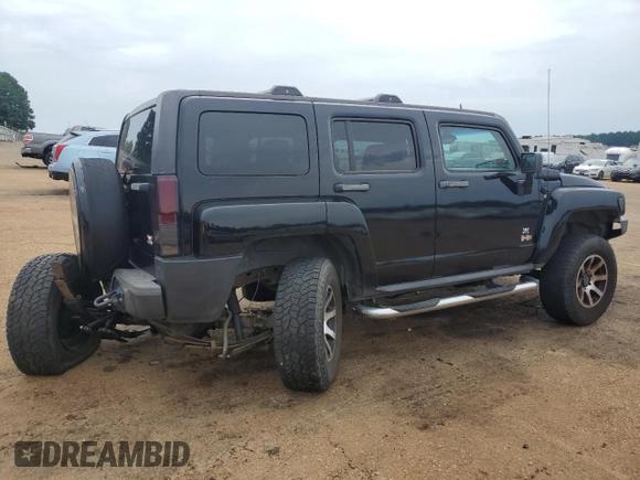 2007 Hummer H3 SUV with VIN 5GTDN13EX78134129, listed as a Copart auction lot 68814194 with 204,389 mi miles and Salvage Title. Bid and sale history available at carsss.com. Image 3.