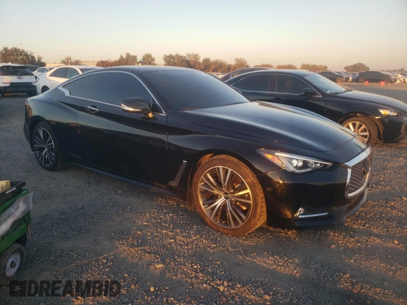 2022 Infiniti Q60 PURE with VIN JN1EV7JK6NM600315, listed as a Copart auction lot 79694504 with 84,201 mi miles and Salvage title. Bid and sale history available at DreamBid. Image 4.