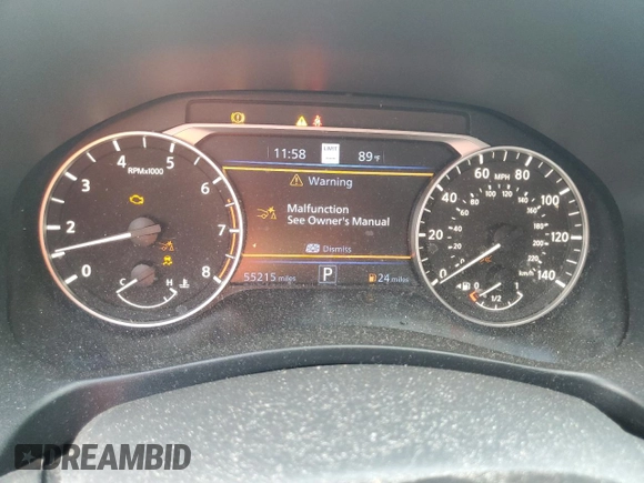 2019 Nissan Altima 2.5 Platinum with VIN 1N4BL4FW4KN308576, listed as a Copart auction lot 68251604 with 55,215 mi miles and Non Repairable. Bid and sale history available at carsss.com. Image 9.