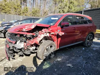 2023 Kia Sorento Hybrid SX Prestige with VIN KNDRKDLG2P5227088, listed as a Copart auction lot 43120475 with 20,970 mi miles and Salvage Title. Bid and sale history available at carsss.com. Image 1.