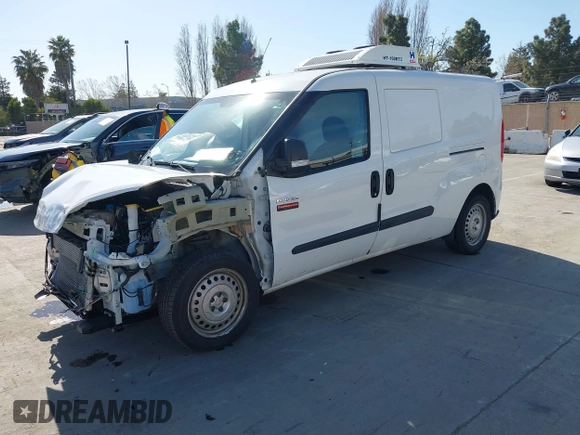 2022 Ram ProMaster City Cargo Tradesman with VIN ZFBHRFAB5N6Y45879, listed as a IAAI auction lot 41970512 with 12,584 mi miles and . Bid and sale history available at DreamBid. Image 19.
