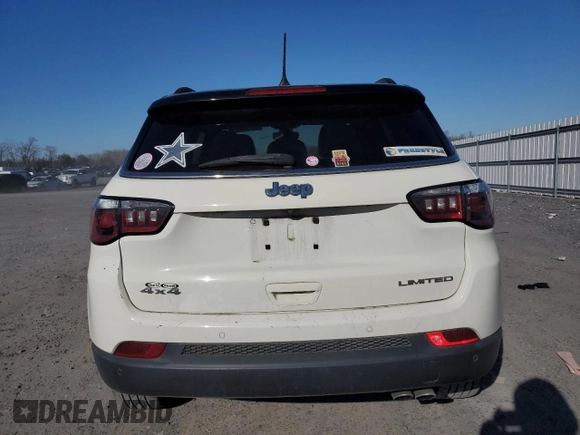 2018 Jeep Compass Limited with VIN 3C4NJDCB4JT288083, listed as a Copart auction lot 45876825 with 89,812 mi miles and Clean Title. Bid and sale history available at DreamBid. Image 6.