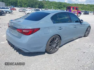 2022 Infiniti Q50 Red Sport 400 z VIN JN1FV7DP5NM370262, wystawiony jako IAAI lot #42727552 z przebiegiem 58 430 mil mil oraz . Historia ofert i sprzedaży dostępna na DreamBid. Obrazek 4.