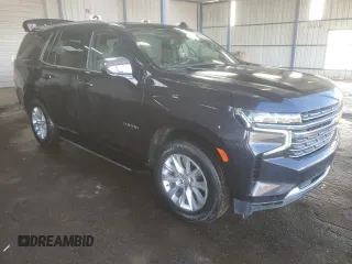 2023 Chevrolet Tahoe Premier with VIN 1GNSKSKD4PR458118, listed as a Copart auction lot 47948625 with 21,688 mi miles and Clean title. Bid and sale history available at DreamBid. Image 4.