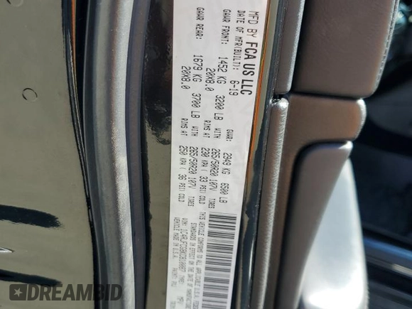 2019 Jeep Grand Cherokee Overland with VIN 1C4RJFCG8KC810087, listed as a Copart auction lot 46526345 with 91,164 mi miles and Salvage Title. Bid and sale history available at carsss.com. Image 13.