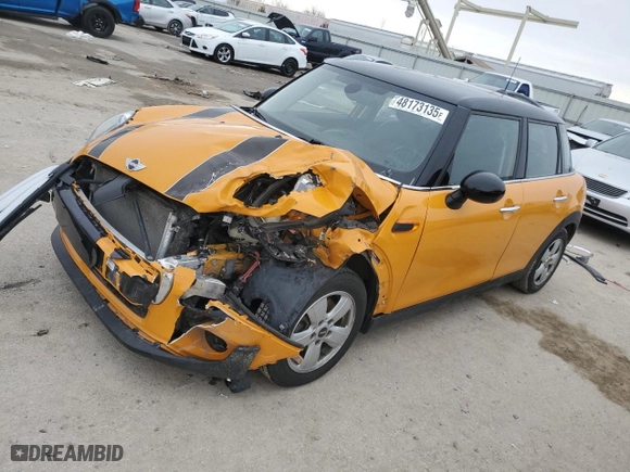 2015 MINI Cooper Hardtop 4 Door with VIN WMWXS5C59FT837752, listed as a Copart auction lot 48173135 with NaN miles and Salvage Title. Bid and sale history available at carsss.com. Image 1.