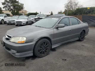 2003 Acura TL Type S w/Navigation System with VIN 19UUA56973A056955, listed as a Copart auction lot 80721594 with 153,180 mi miles and Salvage Title. Bid and sale history available at carsss.com. Image 1.