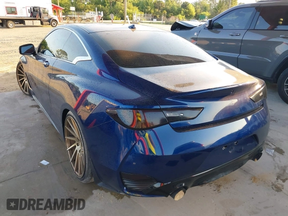 2017 Infiniti Q60 Sport with VIN JN1EV7EL6HM554007, listed as a IAAI auction lot 38924235 with 99,776 mi miles and . Bid and sale history available at carsss.com. Image 3.