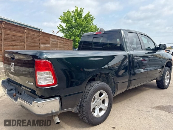 2019 Ram 1500 Tradesman z VIN 1C6SRFCT8KN585978, wystawiony jako Copart lot #58619235 z przebiegiem 112 470 mil mil oraz Czysty tytuł • Clean title. Historia ofert i sprzedaży dostępna na DreamBid. Obrazek 4.