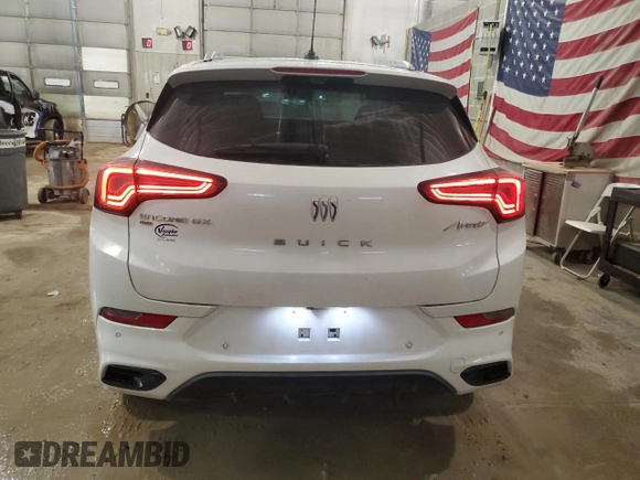 2024 Buick Encore GX Avenir with VIN KL4AMGSL5RB150447, listed as a Copart auction lot 42165435 with 15,694 mi miles and Salvage title. Bid and sale history available at DreamBid. Image 6.
