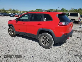2019 Jeep Cherokee Trailhawk with VIN 1C4PJMBX2KD147090, listed as a Copart auction lot 52435815 with 101,043 mi miles and Salvage Title. Bid and sale history available at DreamBid. Image 2.