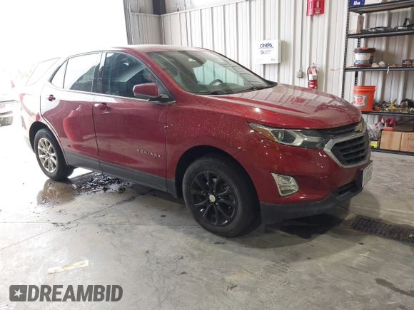 2020 Chevrolet Equinox LT with VIN 3GNAXKEV0LS568625, listed as a IAAI auction lot 41954187 with 66,987 mi miles and . Bid and sale history available at carsss.com. Image 1.