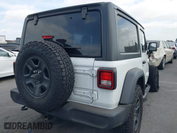 2018 Jeep Wrangler Sport S with VIN 1C4GJXAG0JW173936, listed as a IAAI auction lot 41070756 with Not Provided miles and . Bid and sale history available at DreamBid. Image 4.