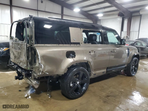 2023 Land Rover Defender X-Dynamic SE with VIN SALE2FEU0P2209020, listed as a Copart auction lot 48222315 with 14,110 mi miles and Salvage Title. Bid and sale history available at carsss.com. Image 3.