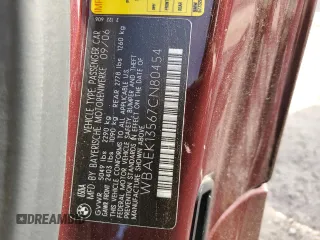 2007 BMW 6 Series 650i with VIN WBAEK13567CN80454, listed as a Copart auction lot 75070664 with 32,610 mi miles and Salvage Title. Bid and sale history available at carsss.com. Image 13.