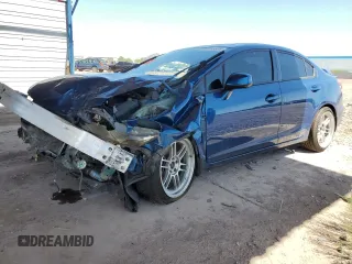 2013 Honda Civic Si with VIN 2HGFB6E54DH701185, listed as a Copart auction lot 60876605 with Not provided miles and Salvage title. Bid and sale history available at DreamBid. Image 1.