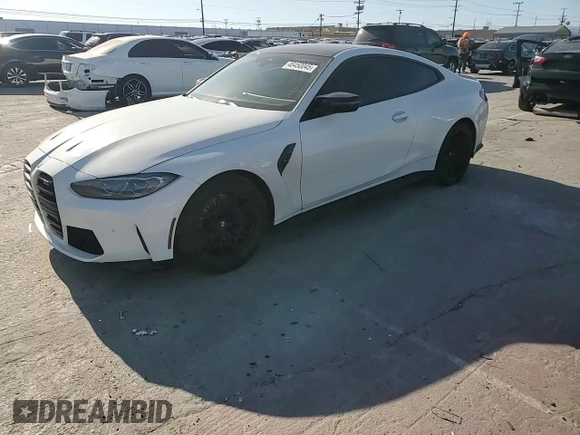 2024 BMW M4 Competition xDrive with VIN WBS43AZ09RCP15123, listed as a Copart auction lot 46450045 with 16,710 mi miles and Salvage Title. Bid and sale history available at carsss.com. Image 10.