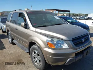 2005 Honda Pilot EX-L with RES with VIN 2HKYF186X5H506915, listed as a IAAI auction lot 42035760 with 234,624 mi miles. Bid and sale history available at carsss.com. Image 1.