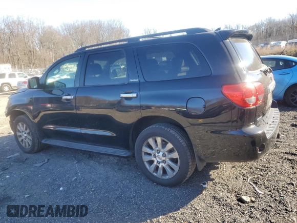 2010 Toyota Sequoia Platinum with VIN 5TDDY5G16AS039566, listed as a Copart auction lot 81810114 with 255,335 mi miles and Salvage Title. Bid and sale history available at carsss.com. Image 2.