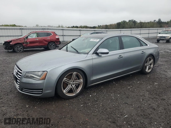 2013 Audi A8 L 3.0L with VIN WAURGAFD3DN002771, listed as a Copart auction lot 51695195 with 117,786 mi miles and Clean Title. Bid and sale history available at carsss.com. Image 1.