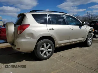 2008 Toyota RAV4 Ltd with VIN JTMBK31VX86045020, listed as a Copart auction lot 47811305 with 63,722 mi miles and Salvage Title. Bid and sale history available at carsss.com. Image 3.