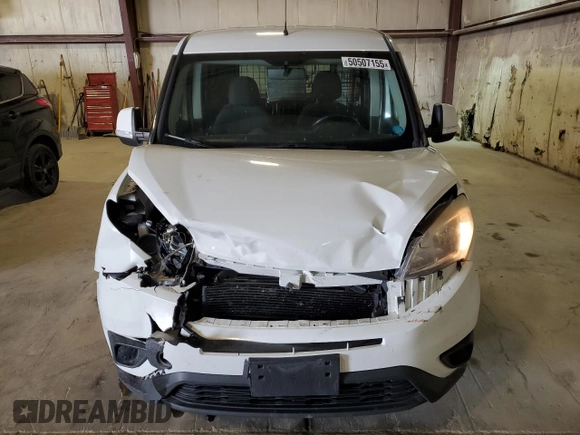 2017 Ram ProMaster City Cargo Tradesman SLT with VIN ZFBERFBBXH6G54399, listed as a Copart auction lot 50507155 with 130,379 mi miles and Salvage Title. Bid and sale history available at DreamBid. Image 5.