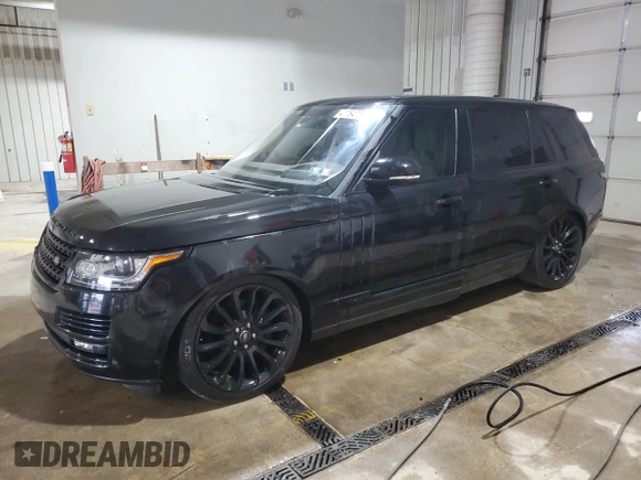 2016 Land Rover Range Rover Supercharged with VIN SALGS3EF6GA300873, listed as a Copart auction lot 47784755 with Not provided miles and Clean title. Bid and sale history available at DreamBid. Image 1.