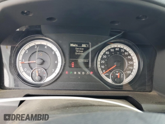 2023 Ram 1500 Tradesman z VIN 3C6JR6DG3PG550150, wystawiony jako Copart lot #50999935 z przebiegiem 52 959 mil mil oraz Szkoda całkowita • Salvage title. Historia ofert i sprzedaży dostępna na DreamBid. Obrazek 9.