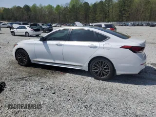2019 Genesis G80 3.3T Sport with VIN KMHGN4JBXKU301437, listed as a Copart auction lot 51407845 with 55,678 mi miles and Salvage Title. Bid and sale history available at carsss.com. Image 2.