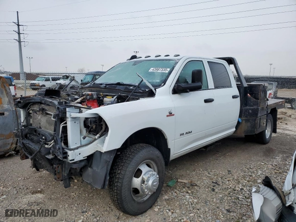2022 Ram 3500 Chassis Cab Tradesman with VIN 3C7WRTCLXNG312145, listed as a Copart auction lot 43987335 with 85,456 mi miles and Salvage Title. Bid and sale history available at carsss.com. Image 1.