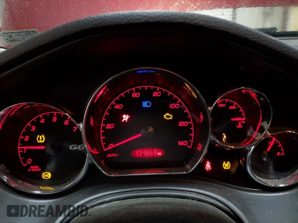 2008 Pontiac G6 with VIN 1G2ZG57N984104867, listed as a Copart auction lot 71592274 with 134,669 mi miles and Salvage Title. Bid and sale history available at carsss.com. Image 9.