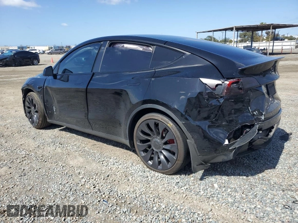 2022 Tesla Model Y Performance with VIN 7SAYGDEF5NF443274, listed as a Copart auction lot 49581905 with Not provided miles and Salvage title. Bid and sale history available at DreamBid. Image 2.