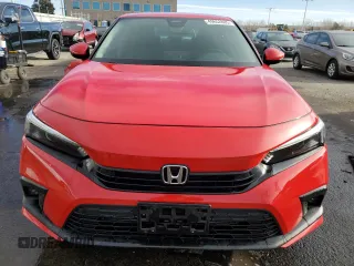 2022 Honda Civic Sedan Touring with VIN 2HGFE1F95NH304212, listed as a Copart auction lot 49652885 with 44,969 mi miles and Salvage Title. Bid and sale history available at carsss.com. Image 5.