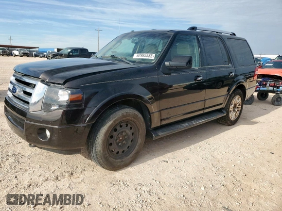 2013 Ford Expedition Limited with VIN 1FMJU2A58DEF01933, listed as a Copart auction lot 62985585 with Not provided miles and Clean title. Bid and sale history available at DreamBid. Image 1.