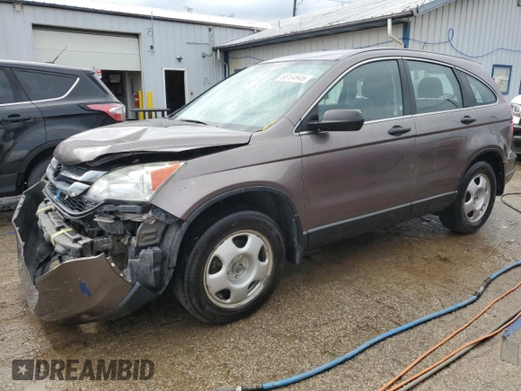2010 Honda CR-V LX z VIN 5J6RE4H36AL093664, wystawiony jako Copart lot #55134945 z przebiegiem 119 907 mil mil oraz Szkoda całkowita • Salvage title. Historia ofert i sprzedaży dostępna na DreamBid. Obrazek 1.