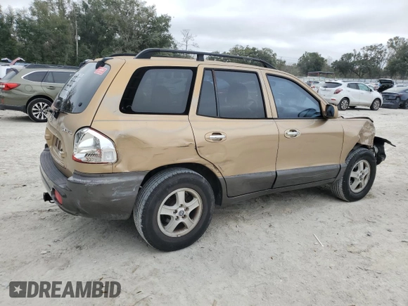 2001 Hyundai Santa Fe GLS with VIN KM8SC83D61U039954, listed as a Copart auction lot 86175224 with 378,265 mi miles and Salvage Title. Bid and sale history available at carsss.com. Image 3.