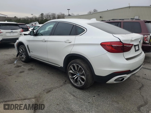 2017 BMW X6 xDrive35i with VIN 5UXKU2C39H0U29047, listed as a Copart auction lot 41495213 with 50,575 mi miles. Bid and sale history available at carsss.com. Image 2.