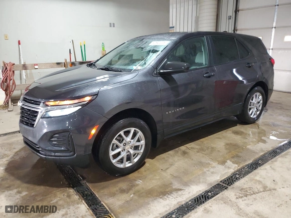 2022 Chevrolet Equinox LS with VIN 3GNAXSEV1NS238348, listed as a Copart auction lot 52890205 with 86,799 mi miles and Salvage Title. Bid and sale history available at carsss.com. Image 1.
