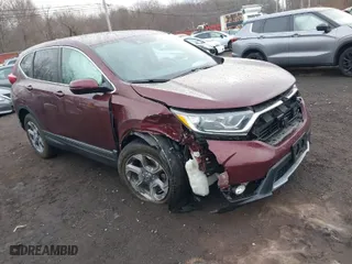 2019 Honda CR-V EX-L with VIN 7FARW2H89KE060458, listed as a IAAI auction lot 41668609 with 33,534 mi miles. Bid and sale history available at carsss.com. Image 1.